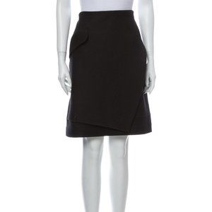 CARVEN Knee-Length faux Wrap Skirt Sz 6
